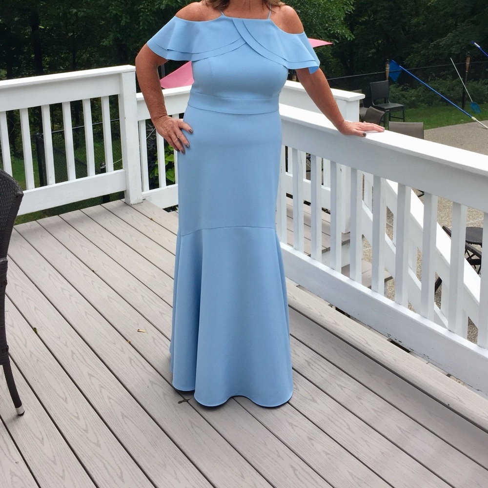 Nicole Miller Sky Blue Maxi Dress